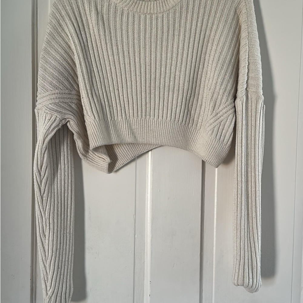 Urban Outfitters Ribbed Cream Sweater